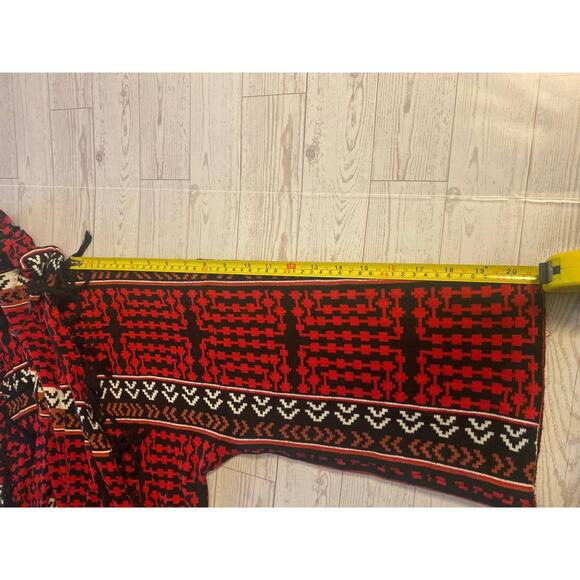 Rafaella Women’s Southwestern Print Fringe Cardigan Duster Size M - Picture 6 of 8